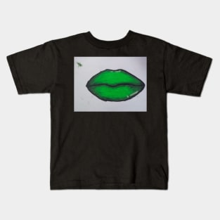 Green Lips Kids T-Shirt